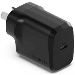 CYGNETT POWERPLUS 30W USB-C Fast Wall Charger Black
